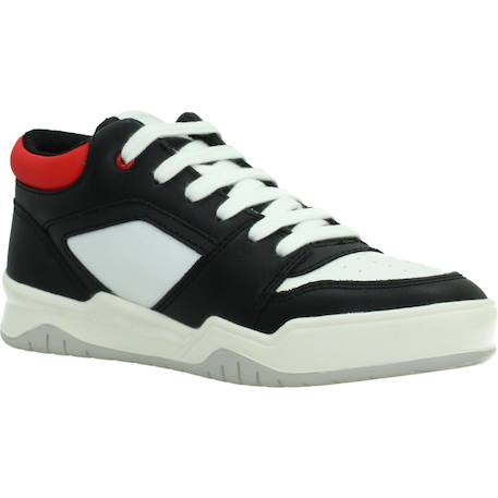 Basket perth boy Noir+Noir/blanc/rouge 11 - vertbaudet enfant 