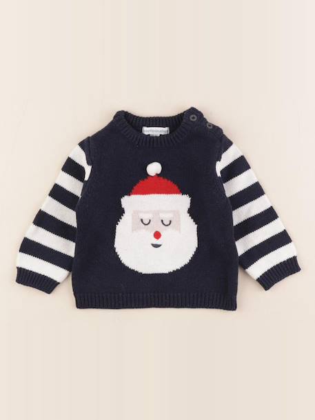 Pull - 6 mois Blanc, bleu 1 - vertbaudet enfant 