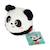 Boule rebondissante en peluche douce panda Noir et blanc 2 - vertbaudet enfant 