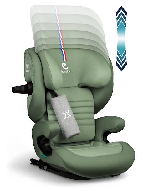 Réhausseur inclinable isofix r129 i-size 100-150 cm softness® eliseo Cappuccino+Carbon+Garden+Ocean+Passion 15 - vertbaudet enfant 