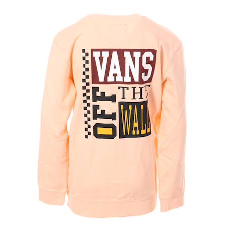 Sweat enfant logo fleece crew tropical peac Orange 2 - vertbaudet enfant 