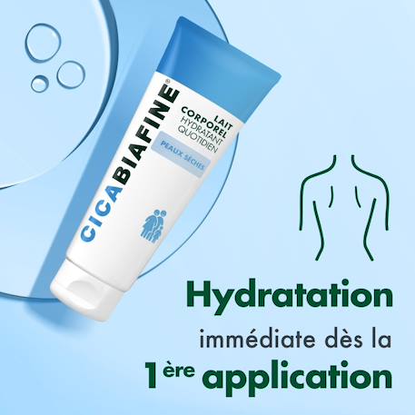 Cica – lait hydratant (tube de 200 ml) – soin quotidien pour peaux sèches et sensibles – lait corps absorption rapide à l MULTICOLORE 3 - vertbaudet enfant 