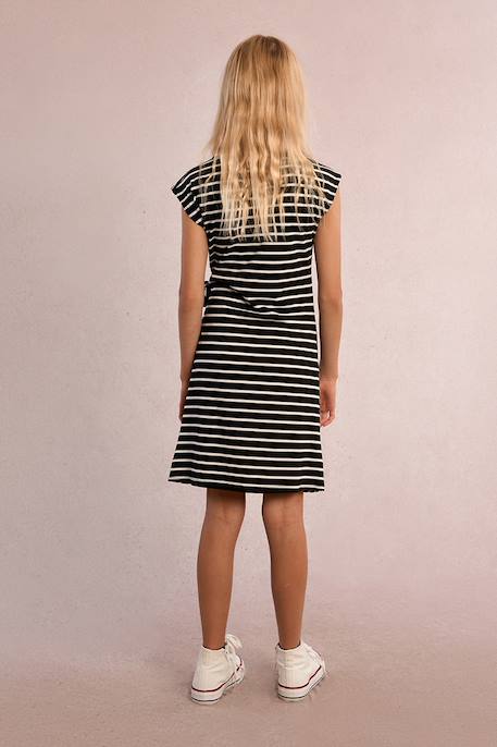 Robe t-shirt rayée Black/white 4 - vertbaudet enfant 