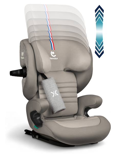 Réhausseur inclinable isofix r129 i-size 100-150 cm softness® eliseo Cappuccino+Carbon+Garden+Ocean+Passion 3 - vertbaudet enfant 