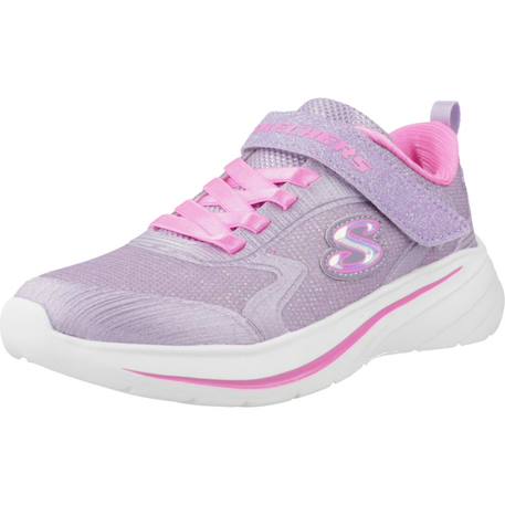 Basket fille wave 92 Blanc+Blanc nat+Bleu navy+Bleu/mauve+Noir+Rose clair+Violet 40 - vertbaudet enfant 