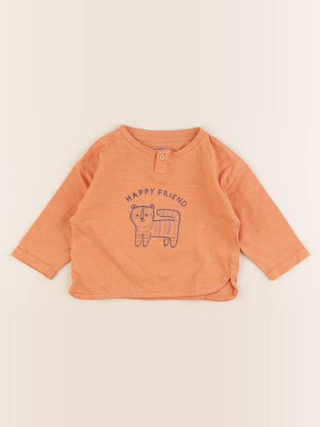 Tee-shirt - 9 mois Orange 1 - vertbaudet enfant 