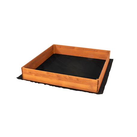 Bac à sable loeva 120 x 120 cm avec bâche et tapis - à peindre pour enfants Bois 1 - vertbaudet enfant 