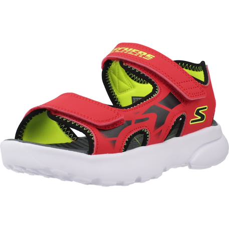 Sandales garçon Noir+Rouge 10 - vertbaudet enfant 