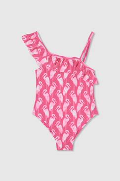 Maillot de bain fille imprimé rose  - vertbaudet enfant
