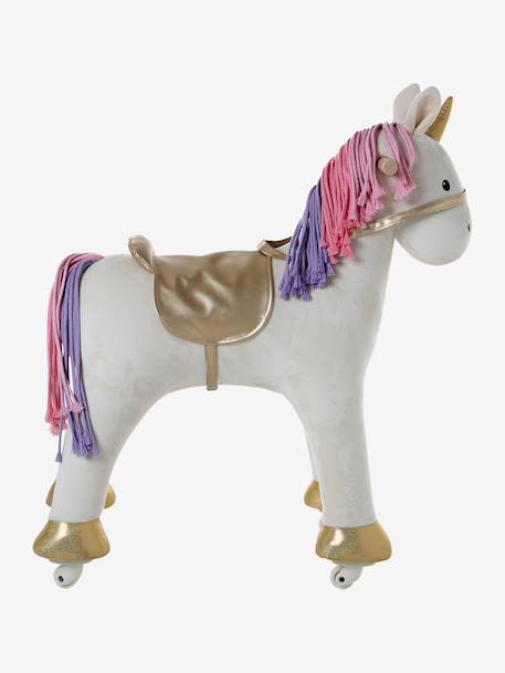 Cheval à roulettes en bois FSC® Grand cheval+Grande licorne+Petit cheval 11 - vertbaudet enfant 