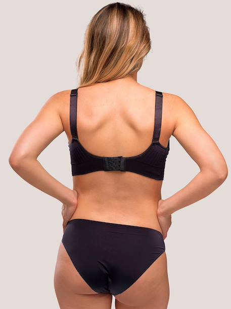 Soutien-gorge grossesse et allaitement rembourré sans coutures NOIR 3 - vertbaudet enfant 
