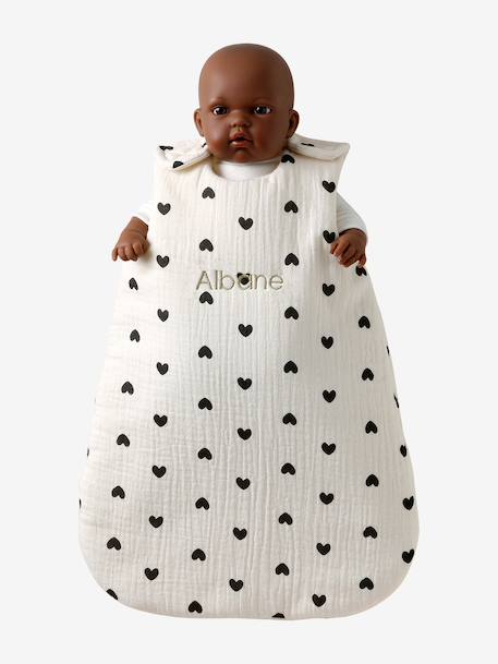 Gigoteuse poupon personnalisable Cœur fondant+Cœur fondant+Marguerite+Petit coeur+PETITES FLEURS+Retro Flower 2 - vertbaudet enfant 