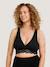 Soutien-gorge cache-coeur de grossesse et d'allaitement en coton bio Noir 4 - vertbaudet enfant 