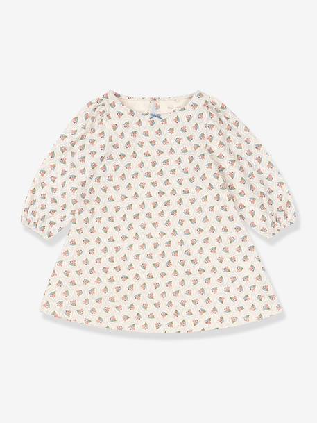 Robe longue manches volumineuses beige 1 - vertbaudet enfant 
