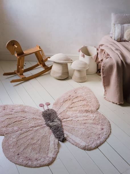 Tapis papillon déco enfant rose 1 - vertbaudet enfant 