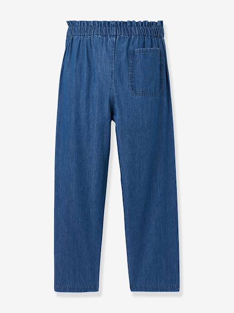 Pantalon ceinturé fille grenadine+marine 4 - vertbaudet enfant 
