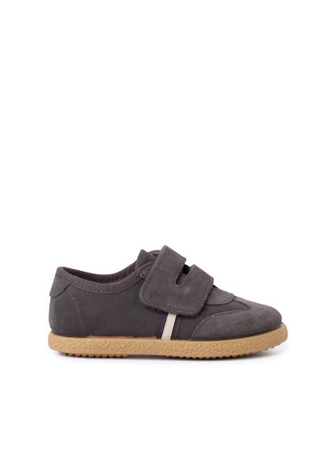 Chaussures pour garçon avec fermeture à l'avant avec sangle adhérente Bleu marine+Gris+Taupe 7 - vertbaudet enfant 