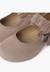 Chaussures babies bride froncée et nœud pour fille Bleu marine+Gris+Rose+Sable 24 - vertbaudet enfant 