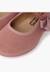 Chaussures babies bride froncée et nœud pour fille Bleu marine+Gris+Rose+Sable 18 - vertbaudet enfant 