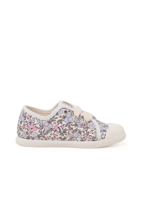 Baskets motif floral avec embout renforcé Fleurs 1 - vertbaudet enfant 