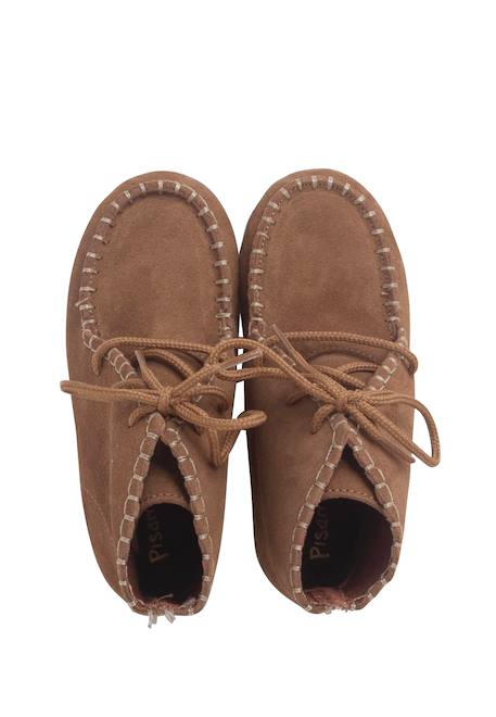 Bottes en suède style mohican pour enfants Camel+Gris foncé+Vert 5 - vertbaudet enfant 
