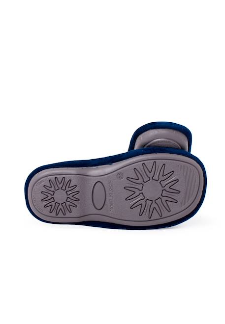Sabots de maison en feutre  phrases Bleu marine+Turquoise 3 - vertbaudet enfant 