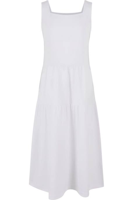 Robe coton valance Blanc+Mangue+Vert 1 - vertbaudet enfant 