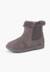 Bottines chelsea pour filles avec col en fourrure Gris+Rose+Taupe 2 - vertbaudet enfant 