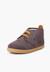 Bottines doublées en suède de mouton avec bande arrière Gris+Marron 2 - vertbaudet enfant 