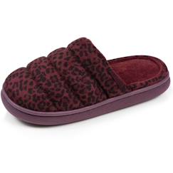 Vêtements de grossesse-Chaussons mules velours semelle bloup xtra confort