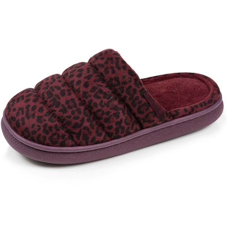 Chaussons mules velours semelle bloup xtra confort Blush+Ivoire+Léopard bordeaux+Multicolor 13 - vertbaudet enfant 