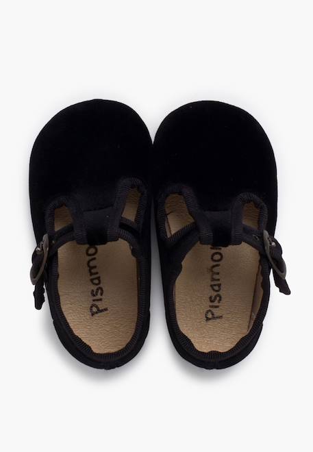 Salomés velours boucle Bleu marine+Gris+Noir 17 - vertbaudet enfant 