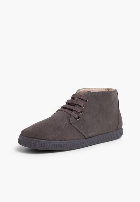 Bottes fourrées pour enfant à lacets Bleu+Bleu marine+Bordeaux+Camel+Gris+Taupe+Vert 26 - vertbaudet enfant 