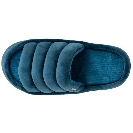 Chaussons mules ouvertes velours semelle bloup xtra confort Bleucanard+Léopard camel+Multicolor+Vertamande 2 - vertbaudet enfant 