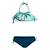 Ensemble bikini synthétique hali Bleu sarcelle / bleu marine 1 - vertbaudet enfant 