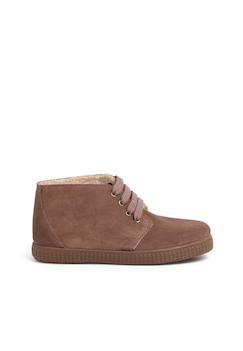Chaussures-Bottes fourrées pour enfant à lacets