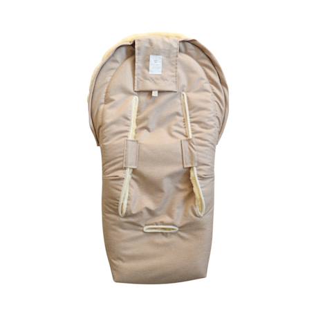 Chancelière pour siège auto en peau d'agneau EMMY anthracite+gingembre+gris clair chiné+kaki 9 - vertbaudet enfant 