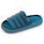 Chaussons mules ouvertes velours semelle bloup xtra confort Bleucanard+Léopard camel+Multicolor+Vertamande 1 - vertbaudet enfant 