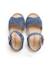Sandale en suède brides croisées et semelle en jute Bleu+Camel 5 - vertbaudet enfant 