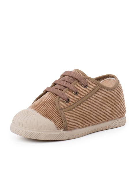 Baskets en velours côtelé avec bout en caoutchouc Bleu marine+Gris+Taupe 14 - vertbaudet enfant 