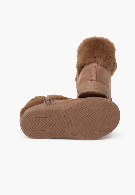 Bottes à col roulé en fourrure pour fille Bleu marine+Gris+Rose+Taupe 21 - vertbaudet enfant 