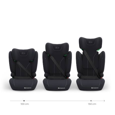 Siège Auto Kinderkraft I-SPARK 2 PLUS i-Size 100-150 cm 2 en 1 avec Booster, H-GUARD, SPS et Appuie-Tête 10 Positions Gris+Noir+Rose+Vert 9 - vertbaudet enfant 
