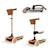 Trottinette Kinderkraft RAKET UP 2 en 1 avec Siège Réglable, Roues RGB et LED, Guidon Ajustable et Pliage Compact Beige+Black+Blue+Pink 1 - vertbaudet enfant 
