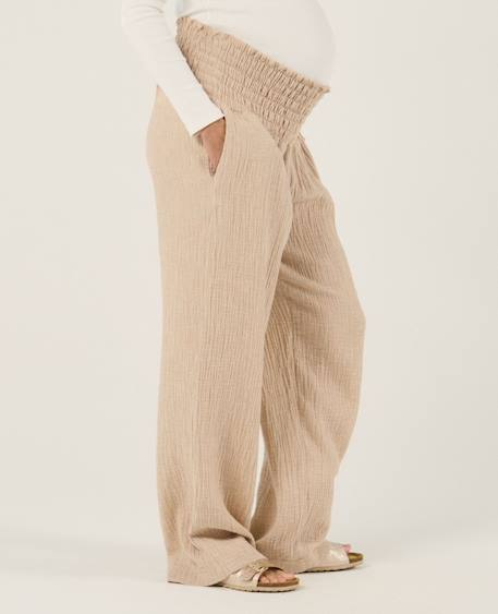 Pantalon de maternité myriam Beige+Bleu 1 - vertbaudet enfant 