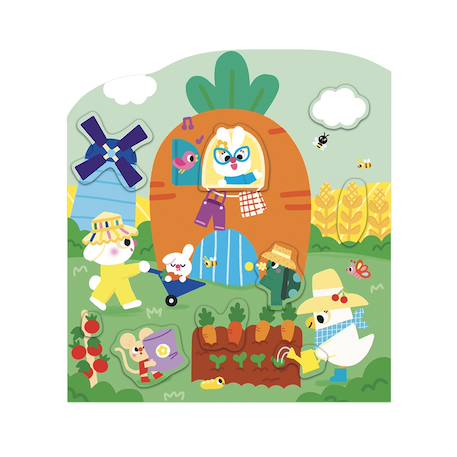 Cahier de stickers le ferme dès 18 mois MULTICOLORE 5 - vertbaudet enfant 