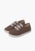 Baskets à lacets fleurs en serratex Taupe+Vieux rose 4 - vertbaudet enfant 