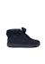 Bottines en suède fille col fourrure lacets en satin Bleu marine+Gris+Marron+Rose+Taupe 1 - vertbaudet enfant 