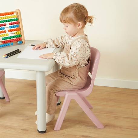 Table enfant avec 2 chaises Bleu clair et gris+Gris+Rose et gris+Vert 14 - vertbaudet enfant 