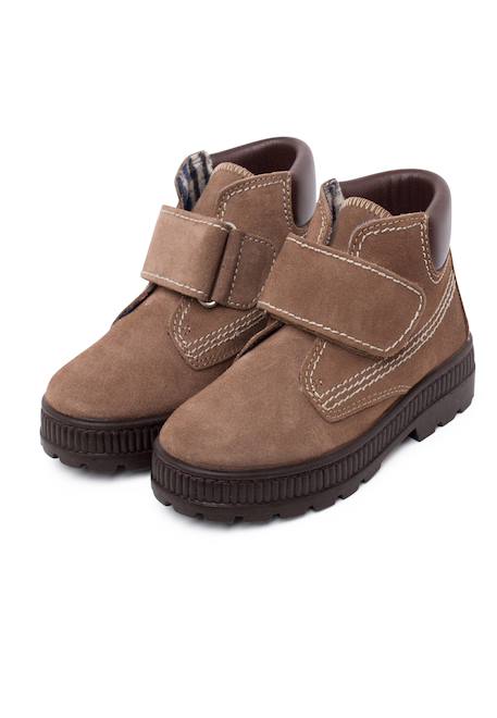 Bottes à semelle de piste avec coutures fermeture adhérentes Bleu marine+Gris+Taupe 16 - vertbaudet enfant 