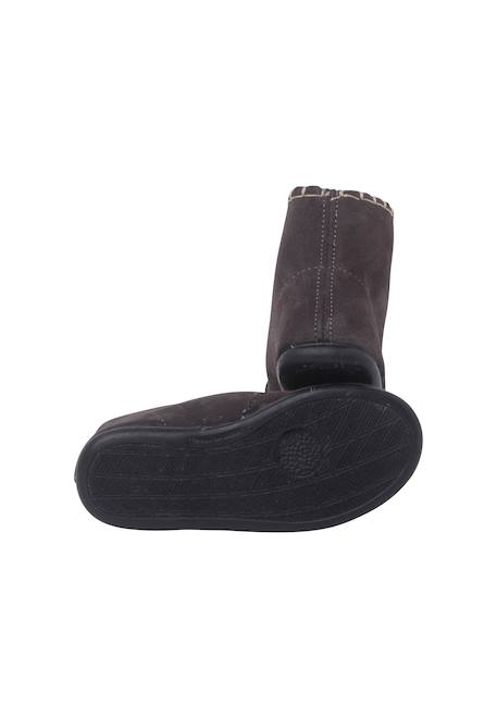 Bottes en suède style mohican pour enfants Camel+Gris foncé+Vert 9 - vertbaudet enfant 